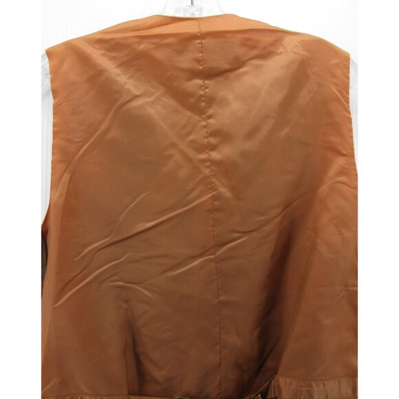 VINTAGE Banana Republic Vest XS Waistcoat Leather Suede Safari 90s * - Picture 9 of 12